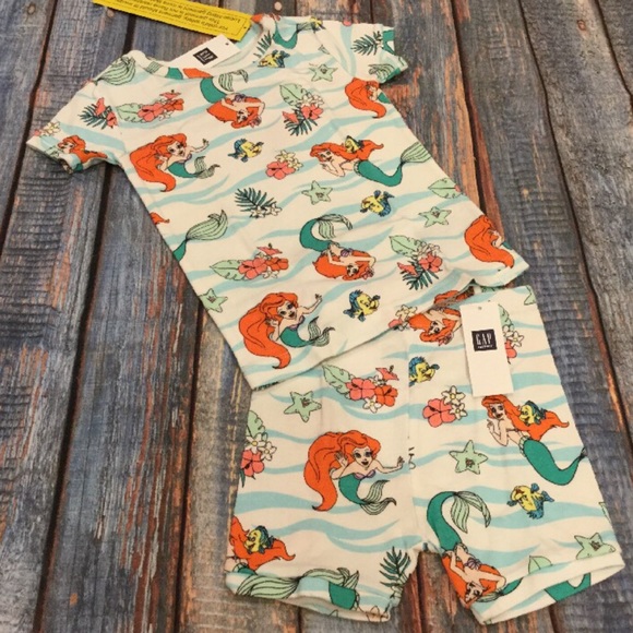 GAP Other - Baby Gap Girls Disney Little Mermaid Pajama Set GAP Other - Baby Gap Girls Disney Little Mermaid Pajama Set